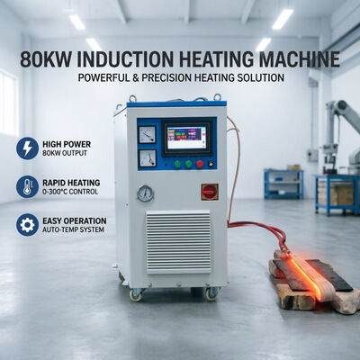 Guter Preis 80KW Induction Heating Machine with Water Cooling System and 20KHZ-50KHZ Frequency for Bearing Gear Coupling Ring Parts online